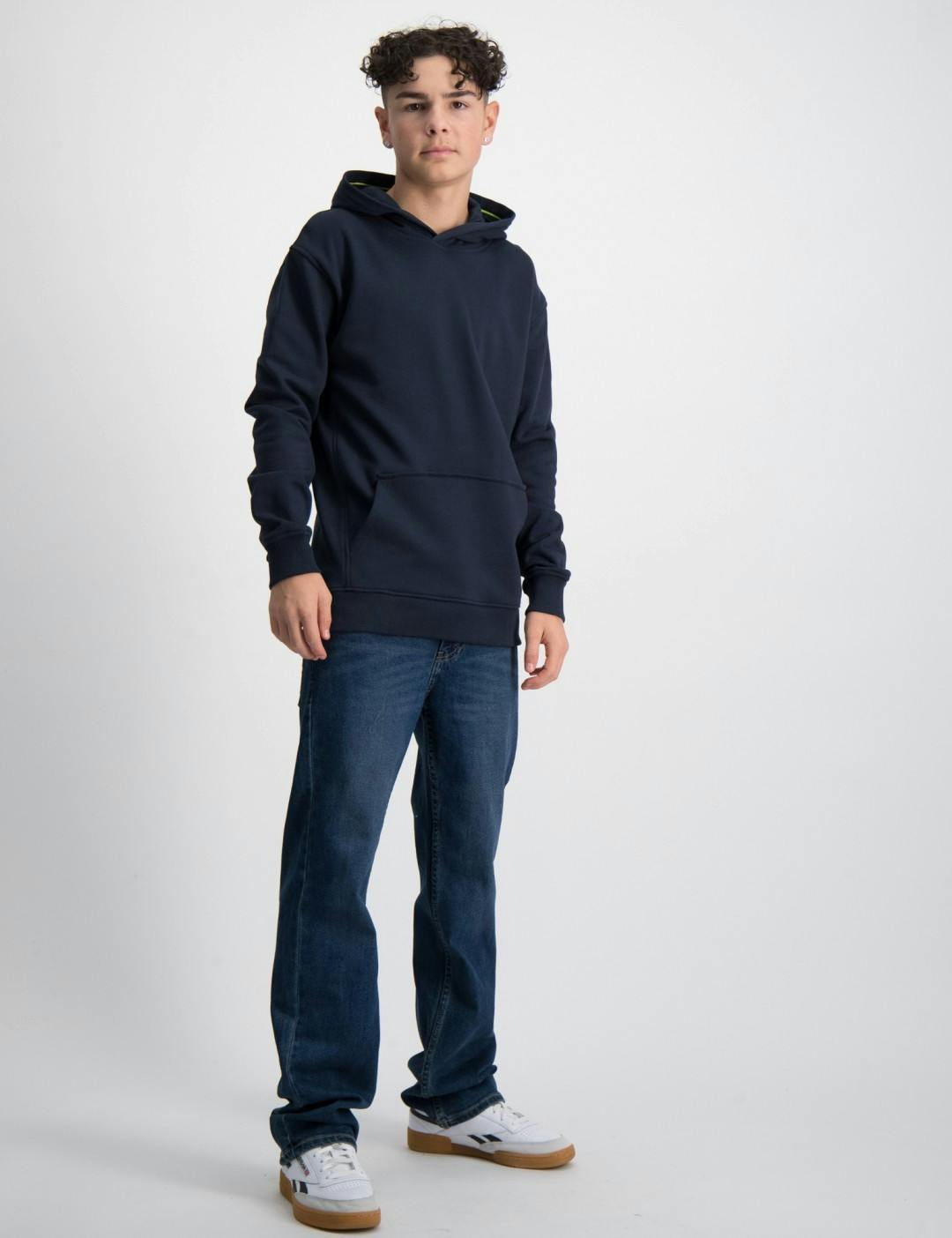 Blauw Oversized-fit hoodie in Organic Cotton voor Jongens | Kids Brand Store