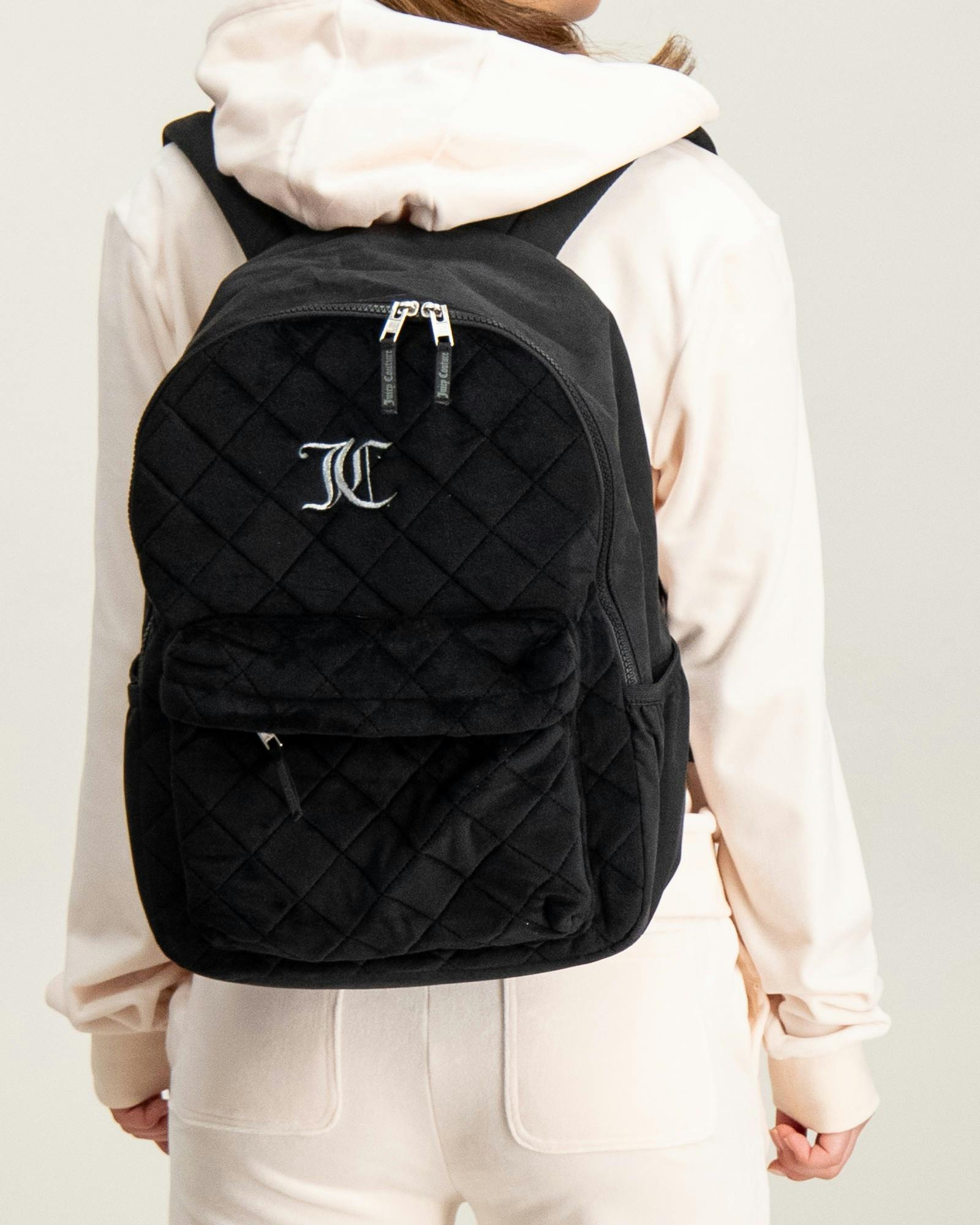 Juicy Quilted Velour Backpack